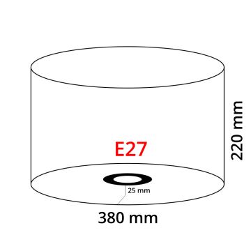 Eglo 39361 - Senčnik NADINA 1 E27 pr.38 cm siv