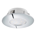 Eglo 78742 - LED Vgradna svetilka PINEDA 1xLED/12W/230V sijajni krom