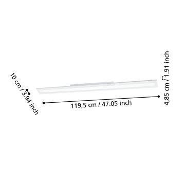 Eglo - LED Zatemnitvena stropna svetilka LED/33,5W/230V 2700-6500K bela ZigBee