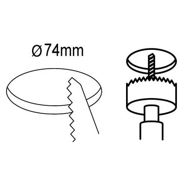 Eglo 98633 -SET 3x LED Kopalniška vgradna svetilka FUEVA LED/2,8W/230V IP44