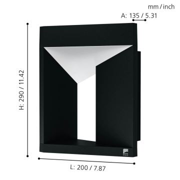 Eglo - LED Zunanja stenska svetilka LED/10W/230V IP54