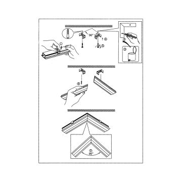 Eglo - Kotni profil za LED trak 23x9x1000 mm