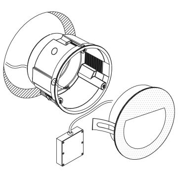 Eglo - LED Zunanja vgradna svetilka LED/2,5W/230V IP65 črna