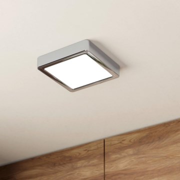 Eglo - LED Kopalniška stropna svetilka LED/11W/230V IP44 krom