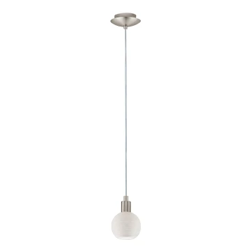 Eglo - LED Lestenec na vrvici MY CHOICE 1xE14/4W/230V krom/bela