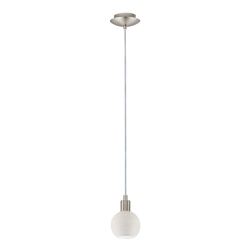 Eglo - LED Lestenec na vrvici MY CHOICE 1xE14/4W/230V  krom/bela