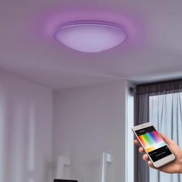 Eglo - LED RGB Zatemnitvena stenska stropna svetilka GIRON-C LED/17W/230V