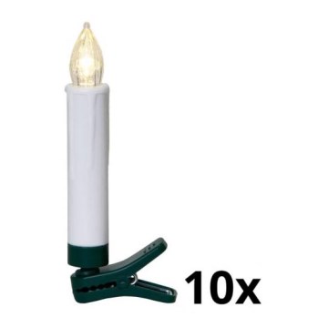 Eglo - SET 10x LED Osvetlitev za božično drevo 1xLED/0,06W/1xAAA