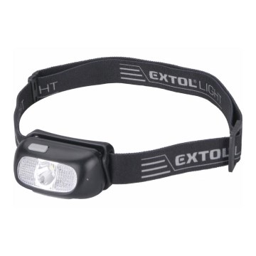 Extol - LED Polnilna svetilka LED/5W/1000 mAh/3,7V IPX5 črna