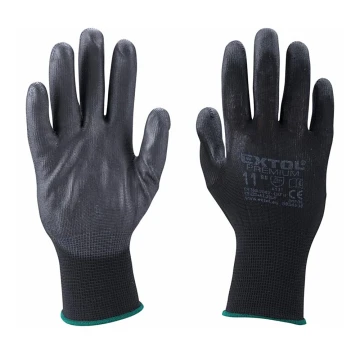 Extol Premium - Delovne rokavice velikost 10" črna
