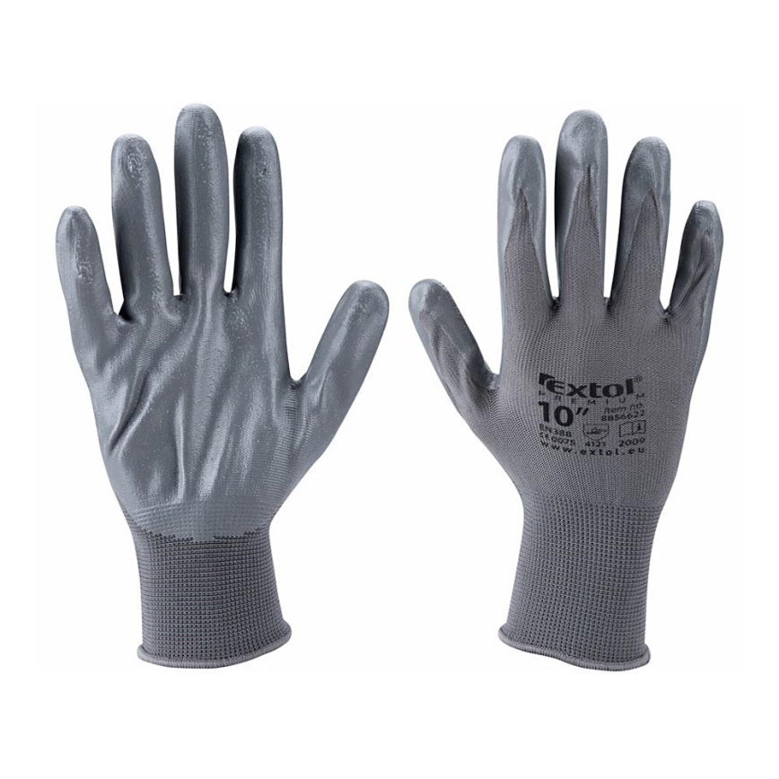 Extol Premium - Delovne rokavice velikost 10" siva