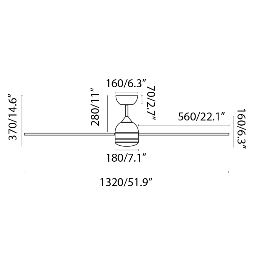 FARO 33524WP - LED Stropni ventilator POROS L LED/19W/230V les/bela pr. 132 cm SMART + Daljinski upravljalnik