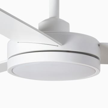 FARO 34260 - LED Stropni ventilator BARTH LED/24W/230V 2700/4350/6000K bela + Daljinski upravljalnik