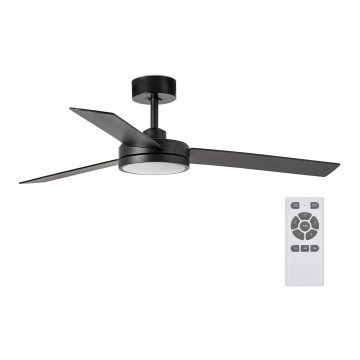 FARO 34261 - LED Stropni ventilator BARTH LED/24W/230V črna + Daljinski upravljalnik