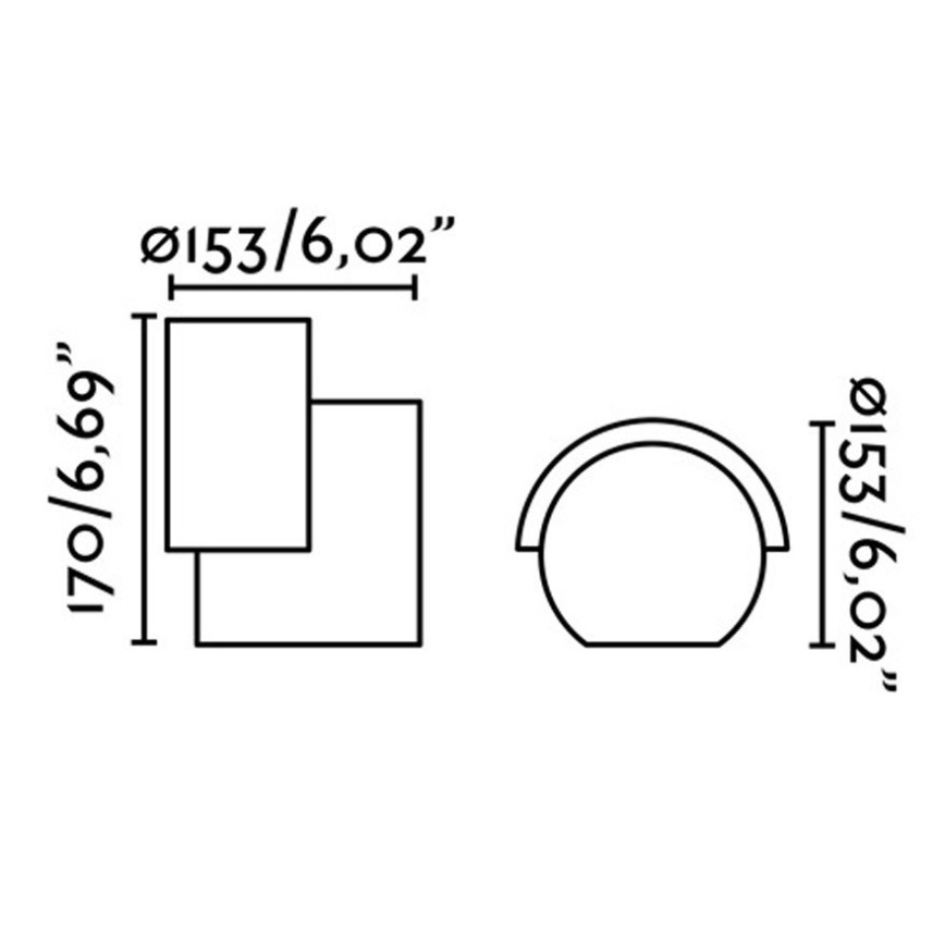 FARO 70576 - LED Zunanja stenska svetilka NOBORU LED/16W/230V IP65