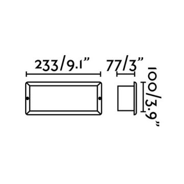 FARO 72092 - LED Zunanja vgradna svetilka STRIPE-2 LED/5W/230V IP54