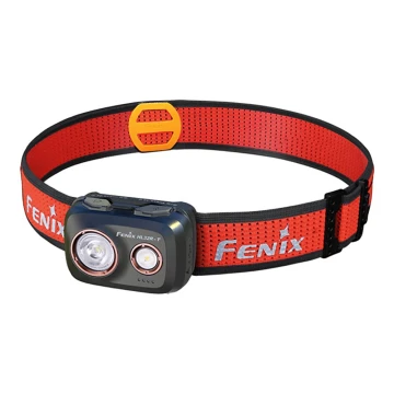Fenix HL32RTBLCK - LED Polnilna naglavna svetilka LED/USB IP66 800 lm 300 h črna/oranža