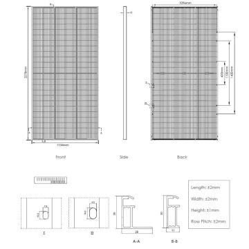 Fotovoltaični solarni panel JINKO 580Wp IP68 Half Cut bifacialni