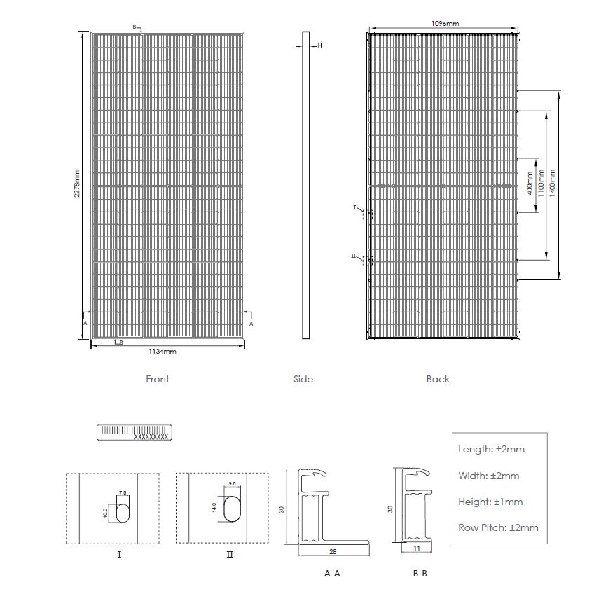 Fotovoltaični solarni panel JINKO 580Wp IP68 Half Cut bifacialni