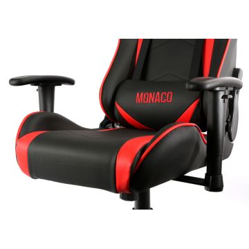 Gaming stol VARR Monaco črn/rdeč