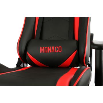 Gaming stol VARR Monaco črn/rdeč