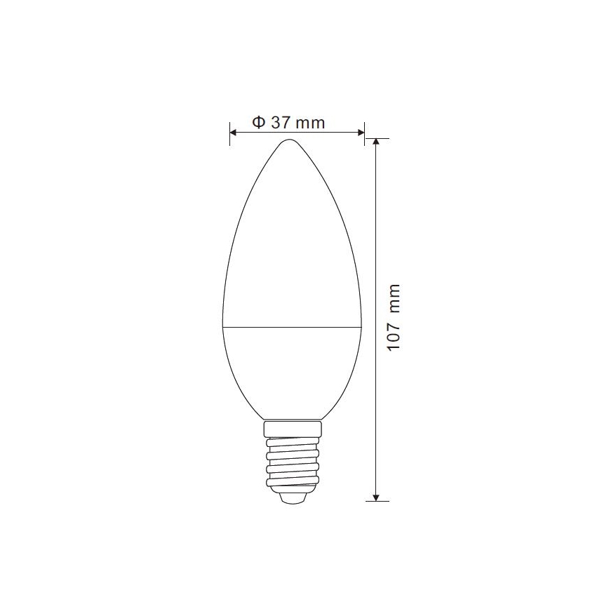 Globo - LED Zatemnitvena žarnica E14/5W/230V 4000K