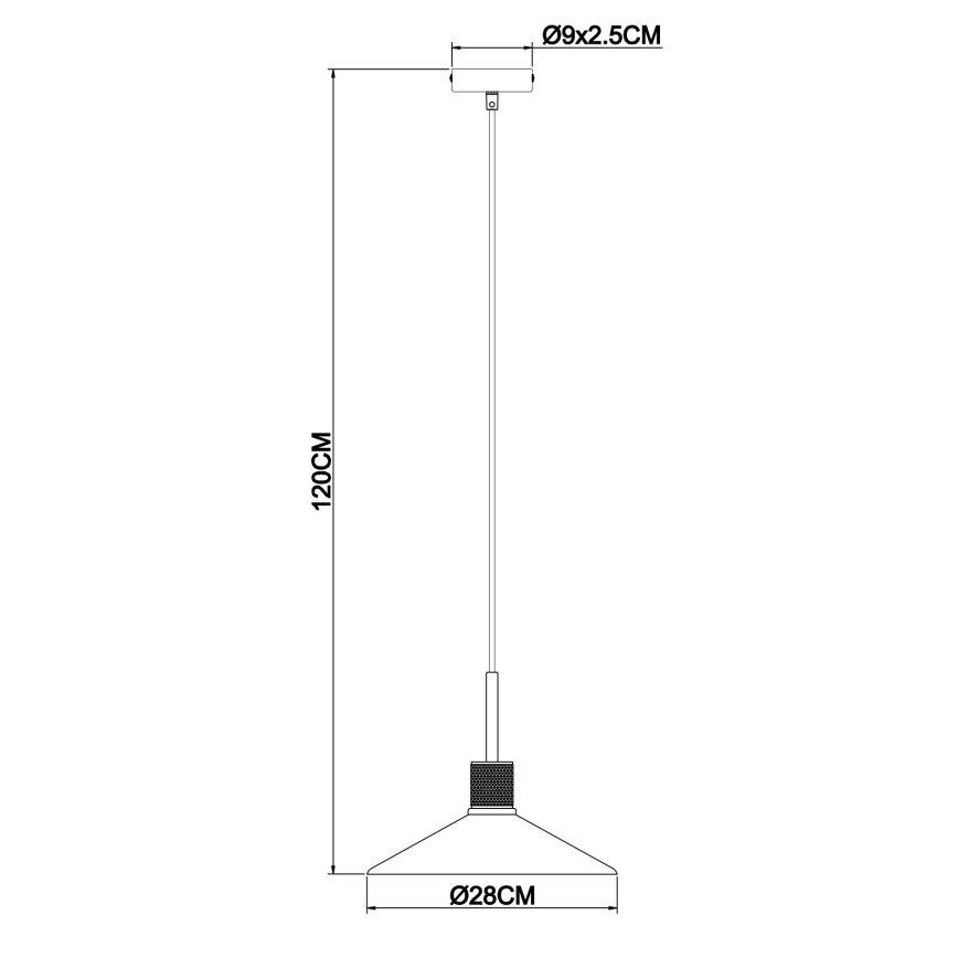 Globo - Lestenec na vrvici 1xE27/60W/230V