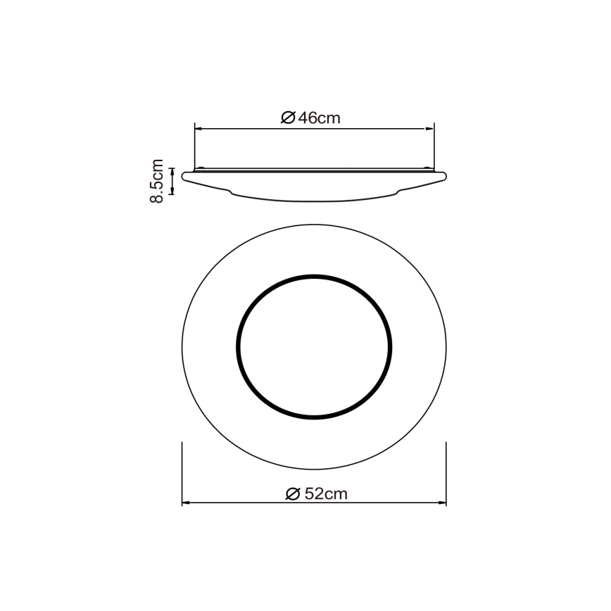 Globo - LED Stropna svetilka LED/24W/230V 3000/4500/6500K