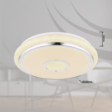 Globo - LED Zatemnitvena stropna svetilka LED/40W/230V 3000-6500K + Daljinski upravljalnik