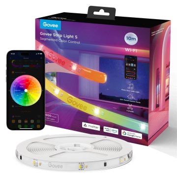 Govee - Wi-Fi RGBICW Smart PRO LED trak 10m MATTER - ekstra trpežna