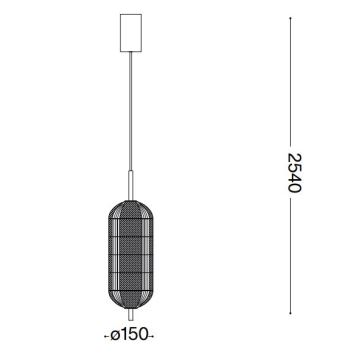 Ideal Lux - LED Lestenec na vrvici DECOR LED/20W/230V