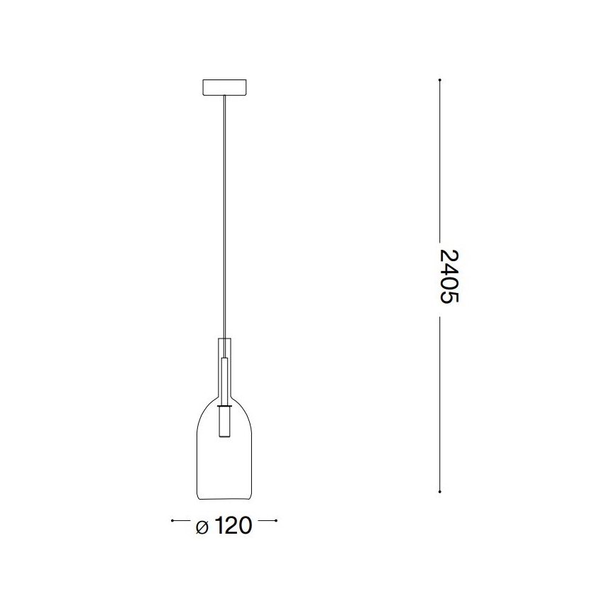 Ideal Lux - LED Lestenec na vrvici EMPIRE 1xG9/3W/230V