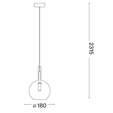 Ideal Lux - LED Lestenec na vrvici EMPIRE 1xG9/3W/230V