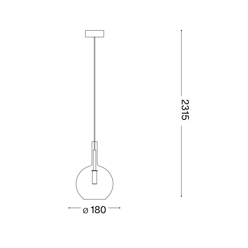 Ideal Lux - LED Lestenec na vrvici EMPIRE 1xG9/3W/230V