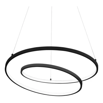 Ideal Lux - LED Lestenec na vrvici OZ LED/48W/230V pr. 60 cm črna