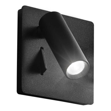 Ideal Lux - LED Stenski reflektor LITE LED/3W/230V črna