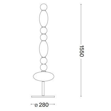 Ideal Lux - LED Talna svetilka LUMIERE LED/58W/230V