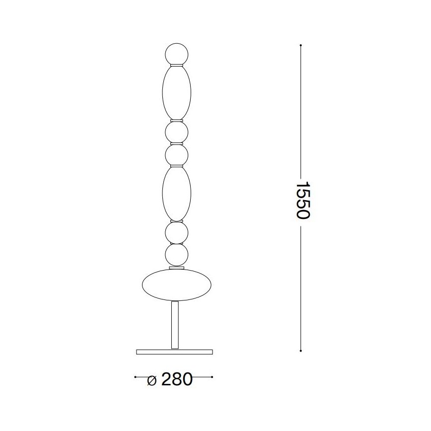 Ideal Lux - LED Talna svetilka LUMIERE LED/58W/230V