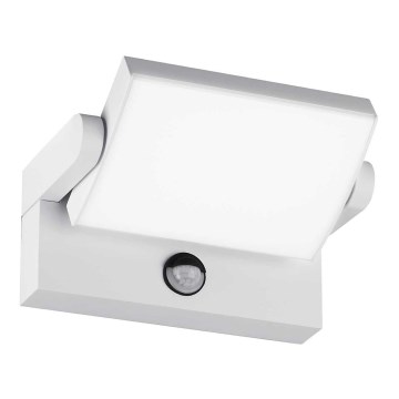 Ideal Lux - LED Zunanja stenska svetilka s senzorjem SWIPE LED/20,5W/230V IP54 bela