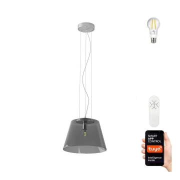 Immax NEO 07054L - LED RGBW Zatemnitveni lestenec na vrvici CONO 1xE27/8,5W/230V 32 cm Tuya + Daljinski upravljalnik