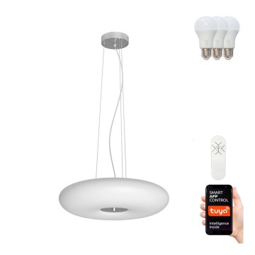 Immax NEO 07059L - LED RGBW Zatemnitveni lestenec na vrvici FUENTE 3xE27/8,5W/100-240V 40 cm + Daljinski upravljalnik Tuya