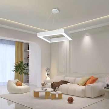 Immax NEO 07071L - LED Zatemnitveni lestenec na vrvici CANTO LED/60W/230V 80x80 cm + Daljinski upravljalnik Tuya