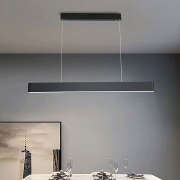 Immax NEO 07157-B120X - LED RGB+CCT Zatemnitveni lestenec na vrvici MILANO LED/40W/230V Tuya črna