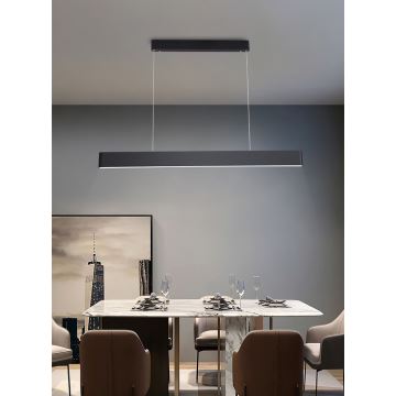 Immax NEO 07157-B120X - LED RGB+CCT Zatemnitveni lestenec na vrvici MILANO LED/40W/230V Tuya črna