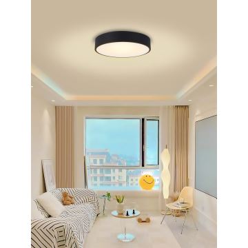 Immax NEO 07202L - LED Zatemnitvena stropna svetilka RONDATE LED/53W/230V črna Tuya + Daljinski upravljalnik