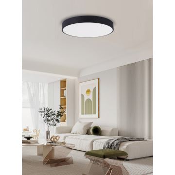 Immax NEO 07203L-LED Zatemnitvena stropna svetilka RONDATE 65W/230V 3000-6000K Tuya črna + Daljinski upravljalnik