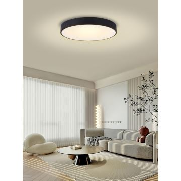 Immax NEO 07203L-LED Zatemnitvena stropna svetilka RONDATE 65W/230V 3000-6000K Tuya črna + Daljinski upravljalnik