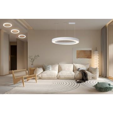 Immax NEO 07214L - LED Zatemnitveni lestenec na vrvici PASTEL LED/68W/230V 2700-6500K bela 95 cm Tuya + Daljinski upravljalnik