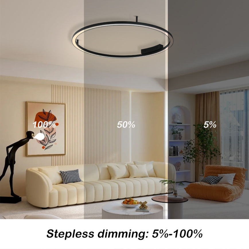 Immax NEO 07246-80 - LED Zatemnitvena stropna svetilka FINO LED/55W/230V 80cm Tuya + Daljinski upravljalnik