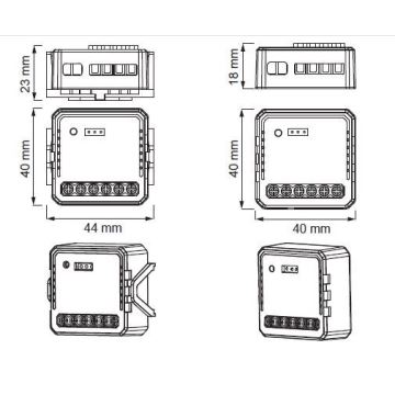 Immax NEO 07571L - Pametni upravljalnik NEO LITE V7 2-gumba Wi-Fi Tuya